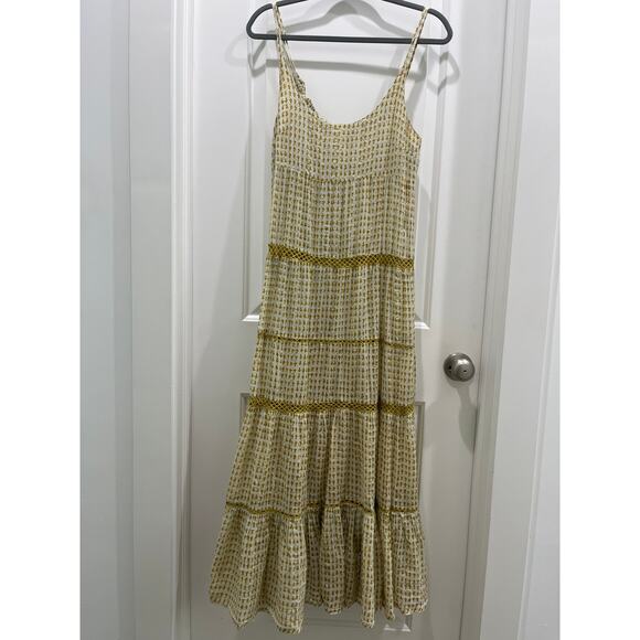 Free People Midnight Dance Maxi Dress in Canary Combo Yellow Sz XS - Picture 4 of 9